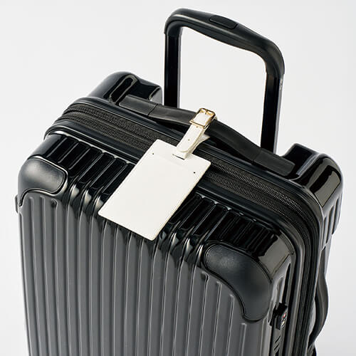 全面印刷できる合皮ラゲッジタグ