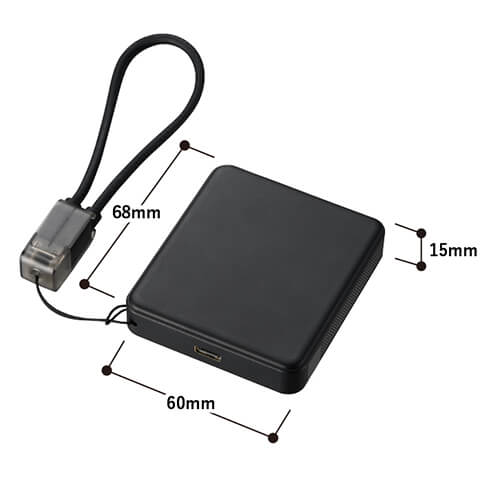 PD急速充電コードストラップ付モバイルチャージャー5000（全面印刷対応）