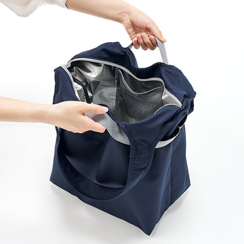 クルリト　セルフレジで使いやすいコンパクトクーラーマルシェバッグ